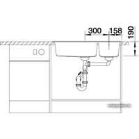 Кухонная мойка Blanco Metra 9 (белый) [513269] - Превью изображения №4 — Интернет-магазин Time-Shop