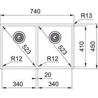 Кухонная мойка Franke Box BXX 220/120 34-34 127.0370.188 - Превью изображения №2 — Интернет-магазин Time-Shop