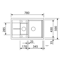 Кухонная мойка Zigmund & Shtain Rechteck 780.2 (индийская ваниль) - Превью изображения №2 — Интернет-магазин Time-Shop