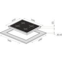 Варочная панель HOMSair HV64BK - Превью изображения №2 — Интернет-магазин Time-Shop