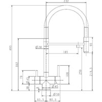 Смеситель ZorG Asgard Premium PVD (gunblack) - Превью изображения №2 — Интернет-магазин Time-Shop