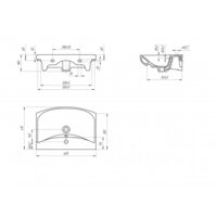 Умывальник Cersanit Carina 60В S-UM-CAR60/1 + 63020 - Превью изображения №13 — Интернет-магазин Time-Shop