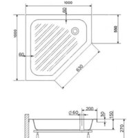 Душевой поддон RGW BT/CL-S 100x100 - Превью изображения №2 — Интернет-магазин Time-Shop