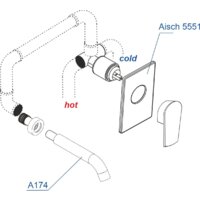 Комплект смесителей Wasserkraft A55543 - Превью изображения №2 — Интернет-магазин Time-Shop