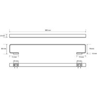 Держатель для полотенца Bemeta Solo 139104412 - Превью изображения №2 — Интернет-магазин Time-Shop
