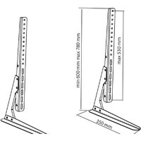 Подставка для телевизора ABC Mount STAND-02 (черный) - Превью изображения №3 — Интернет-магазин Time-Shop