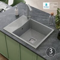 Кухонная мойка Polygran Blade 660 (светло-серый) - Превью изображения №4 — Интернет-магазин Time-Shop