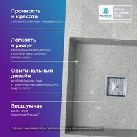 Кухонная мойка Polygran Blade 660 (светло-серый) - Превью изображения №3 — Интернет-магазин Time-Shop