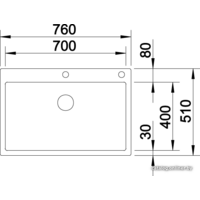 Кухонная мойка Blanco Claron 700-IF/A Durinox 523394 - Превью изображения №3 — Интернет-магазин Time-Shop