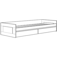 Кровать-тахта Mio Tesoro Сириус раздвижная 90x200 2.02.08.450.1 (белый) - Превью изображения №4 — Интернет-магазин Time-Shop