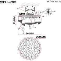 Люстра средней высоты ST Luce SL1662.302.19 - Превью изображения №5 — Интернет-магазин Time-Shop