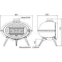 Свободностоящая печь-камин Invicta Brio 6481-44 - Превью изображения №4 — Интернет-магазин Time-Shop