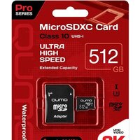 Карта памяти QUMO microSDXC QM512GMICSDXC10U3 512GB - Превью изображения №2 — Интернет-магазин Time-Shop