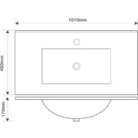  ЗОВ Тумба с умывальником Парма 100 P100LWP0MWMC1B-OL100 (белый матовый) - Превью изображения №5 — Интернет-магазин Time-Shop