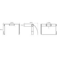 Держатель для туалетной бумаги Bemeta Nero 135012010 - Превью изображения №2 — Интернет-магазин Time-Shop