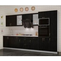 Готовая кухня Интерлиния Мила Крафт 3.4 (дуб английский) - Превью изображения №2 — Интернет-магазин Time-Shop