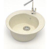 Кухонная мойка Teymi Lina D51 T120102 (бежевый матовый) - Превью изображения №2 — Интернет-магазин Time-Shop