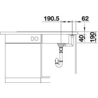 Кухонная мойка Blanco Axia III XL 6 S (разделочная доска из стекла, темная скала) - Превью изображения №4 — Интернет-магазин Time-Shop
