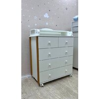Детский комод Incanto Nuvola 800/5 (белый/бук) - Превью изображения №8 — Интернет-магазин Time-Shop