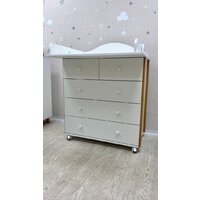 Детский комод Incanto Nuvola 800/5 (белый/бук) - Превью изображения №9 — Интернет-магазин Time-Shop