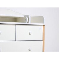 Детский комод Incanto Nuvola 800/5 (белый/бук) - Превью изображения №2 — Интернет-магазин Time-Shop