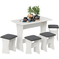 Трия Тип 1 (дуб крафт белый/велюр серый)