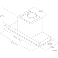 Кухонная вытяжка Elica Hidden 2.0 @ BLGL/A/60 PRF0164361 - Превью изображения №7 — Интернет-магазин Time-Shop