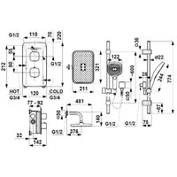 Душевая система  KFA Armatura Malaga 575930181 - Превью изображения №2 — Интернет-магазин Time-Shop