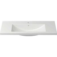 Умывальник Керамин Тобаго 100 ФС (мебельный, белый) - Превью изображения №3 — Интернет-магазин Time-Shop