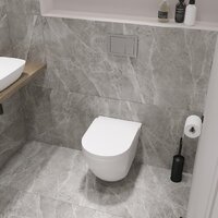 Унитаз подвесной Lauter Vortex 2110830 + TECE Kit 9400413 с кнопкой (белый) - Превью изображения №10 — Интернет-магазин Time-Shop