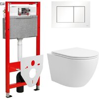 Lauter Vortex 2110830 + TECE Kit 9400413 с кнопкой (белый)