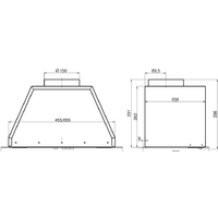 Кухонная вытяжка Elikor Врезной блок Flat 52П-650-К3Д (черный) (954638) - Превью изображения №2 — Интернет-магазин Time-Shop