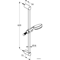 Душевой гарнитур  Kludi Logo [6816005-00] - Превью изображения №3 — Интернет-магазин Time-Shop