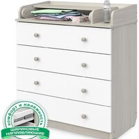 Атон Мебель Сириус-2 804 ЛДСП (шимо светлый/белый)