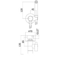 Гигиенический душ Paffoni ZDUP110ST - Превью изображения №2 — Интернет-магазин Time-Shop