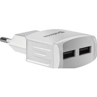 Сетевое зарядное Defender UPA-22 (белый) - Превью изображения №2 — Интернет-магазин Time-Shop