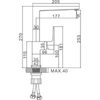 Смеситель Ledeme L4073W - Превью изображения №2 — Интернет-магазин Time-Shop
