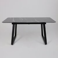 Кухонный стол Lepremo AV 1208 HPL+МДФ раздвижной 1200-1600x800 (черный тунис/черный) - Превью изображения №9 — Интернет-магазин Time-Shop