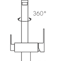 Смеситель Blue Water Taupo черный металлик - Превью изображения №3 — Интернет-магазин Time-Shop