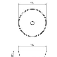 Умывальник Allen Brau Liberty 4.32002.20 (без перелива) - Превью изображения №2 — Интернет-магазин Time-Shop