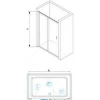 Душевая дверь RGW PA-016 160 (хром/матовое стекло) - Превью изображения №3 — Интернет-магазин Time-Shop