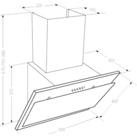 Кухонная вытяжка Akpo Juno 60 WK-4 (белый) - Превью изображения №4 — Интернет-магазин Time-Shop
