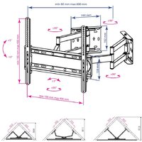 Кронштейн для телевизора Kromax Galactic-44 (черный) - Превью изображения №2 — Интернет-магазин Time-Shop