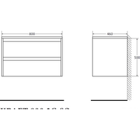  BelBagno Тумба под умывальник Kraft-800-2C-SO-BO (bianco opaco) - Превью изображения №5 — Интернет-магазин Time-Shop