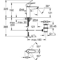 Смеситель Grohe Start M 234552432 - Превью изображения №4 — Интернет-магазин Time-Shop