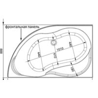 Ванна Aquanet Graciosa 150x90 L - Превью изображения №6 — Интернет-магазин Time-Shop