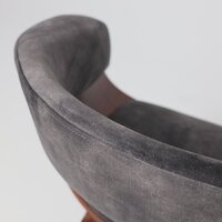 Стул с подлокотниками AksHome Mody (темно-серый Fabb 16/орех) - Превью изображения №11 — Интернет-магазин Time-Shop