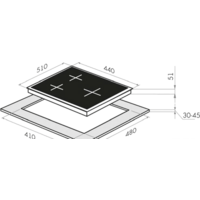 Варочная панель HOMSair HGG431BK - Превью изображения №2 — Интернет-магазин Time-Shop