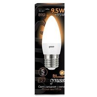 Светодиодная лампочка Gauss LED Candle E27 9.5 Вт 3000 К 103102110 - Превью изображения №2 — Интернет-магазин Time-Shop