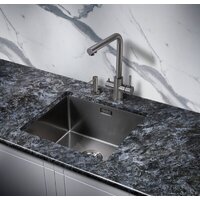 Кухонная мойка Milacio Denia 48 Steel MC.77449 (вороненая сталь) - Превью изображения №3 — Интернет-магазин Time-Shop